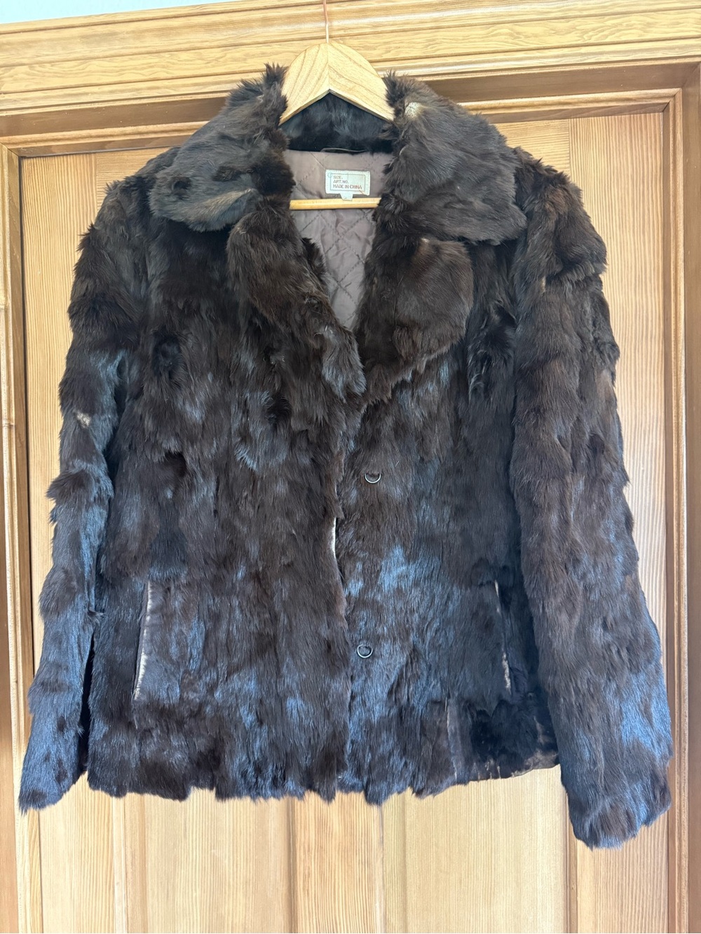 Classic Women's Dark Brown Fur Coat